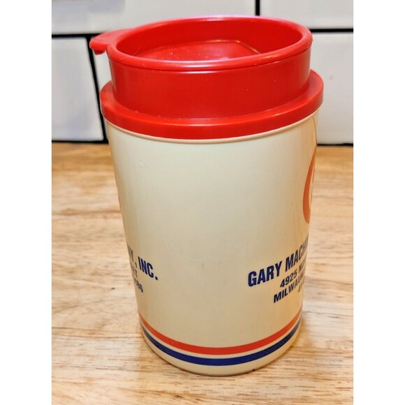 Vintage Gary Machine Company, INC Mug Travel Cup Thermos 22oz Hot And Cold-USA - Picture 5 of 9